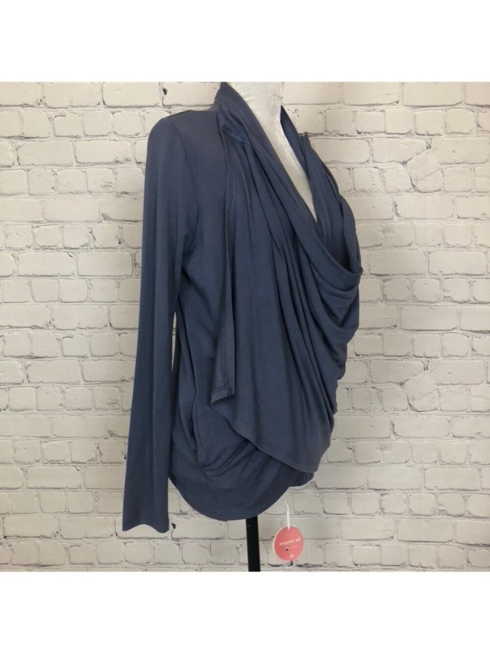 NWT Magnetic Me Starless Night Modal Front Magnetic Drape Cardigan Size XS/S 0-6 - Picture 2 of 10